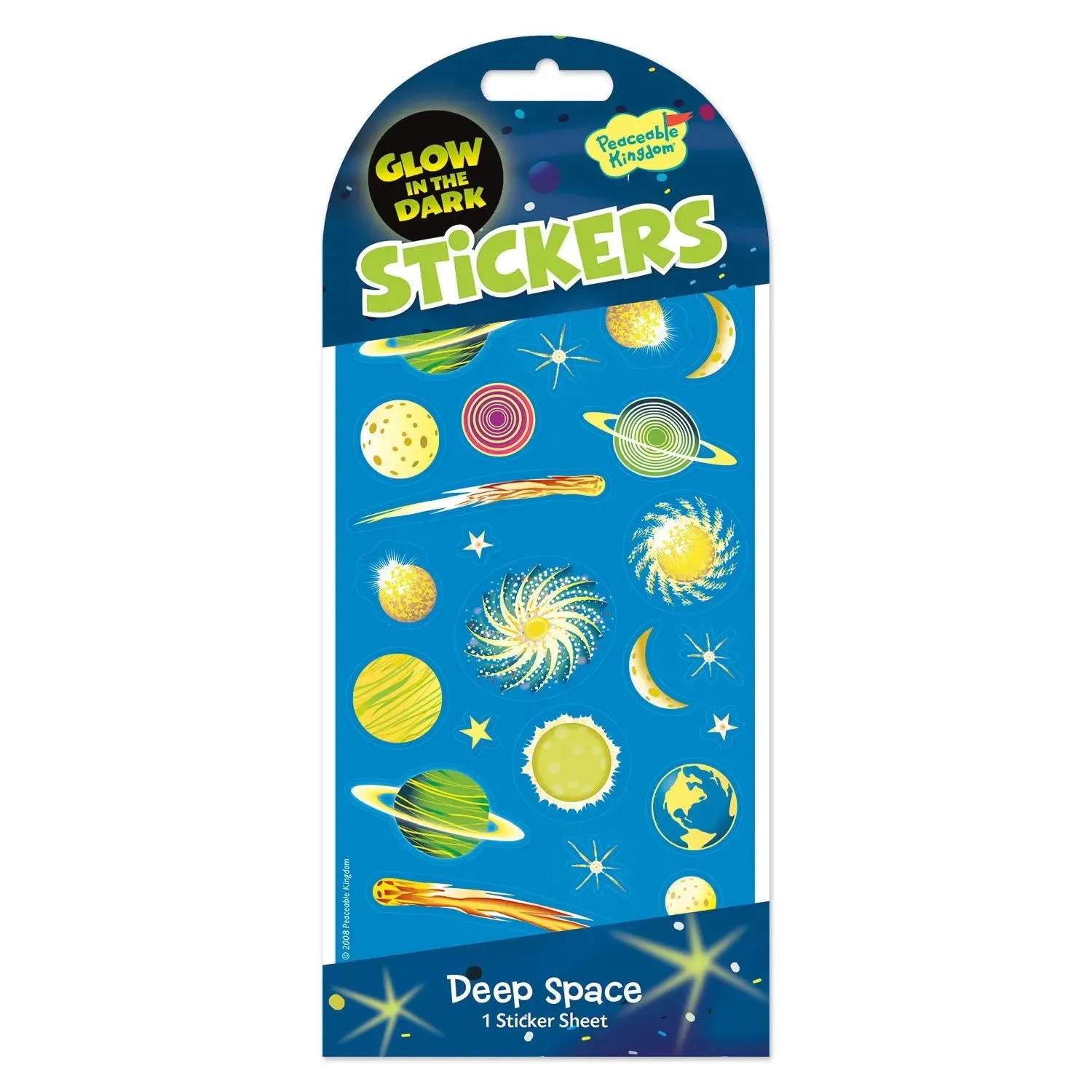 Peaceable Kingdom - Glow in the Dark Deep Space Stickers