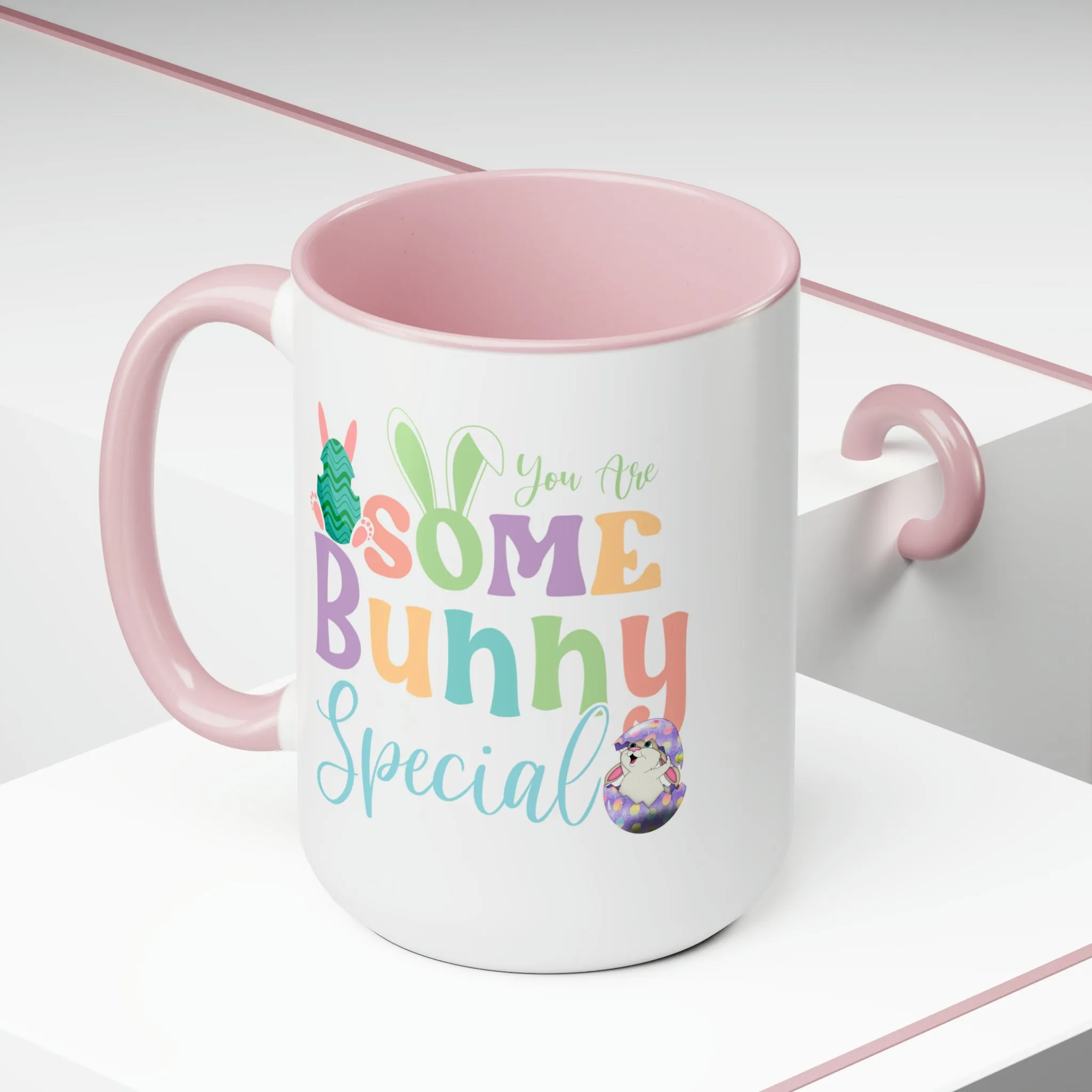 Some Bunny Special Two-Tone Coffee Mugs, 15oz