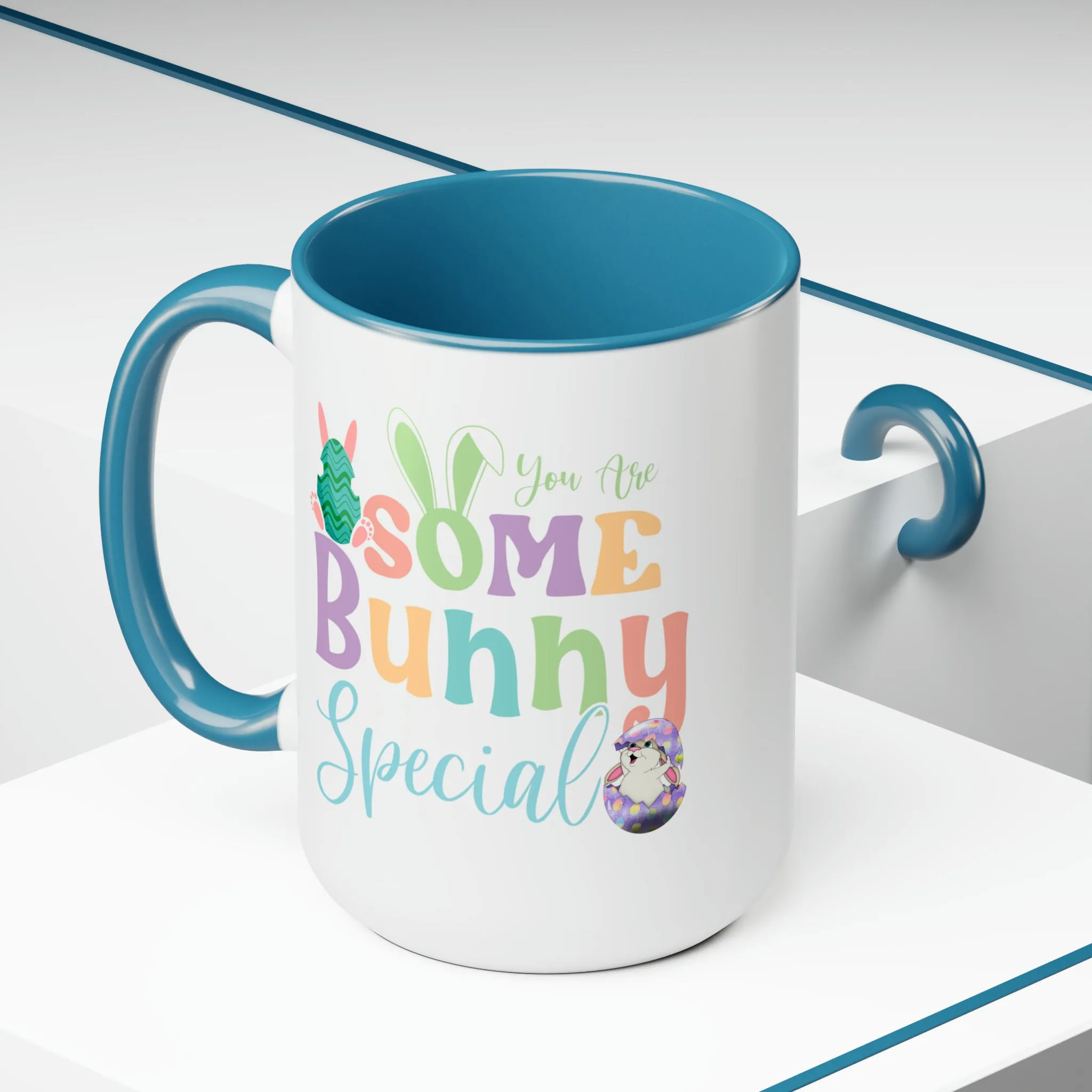 Some Bunny Special Two-Tone Coffee Mugs, 15oz