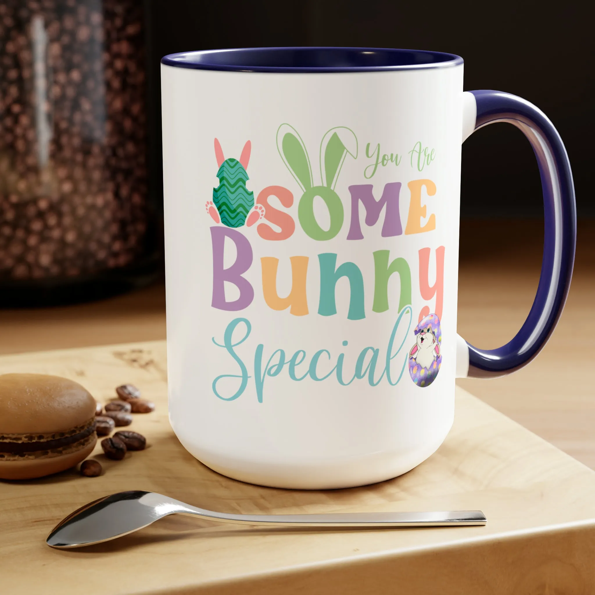 Some Bunny Special Two-Tone Coffee Mugs, 15oz