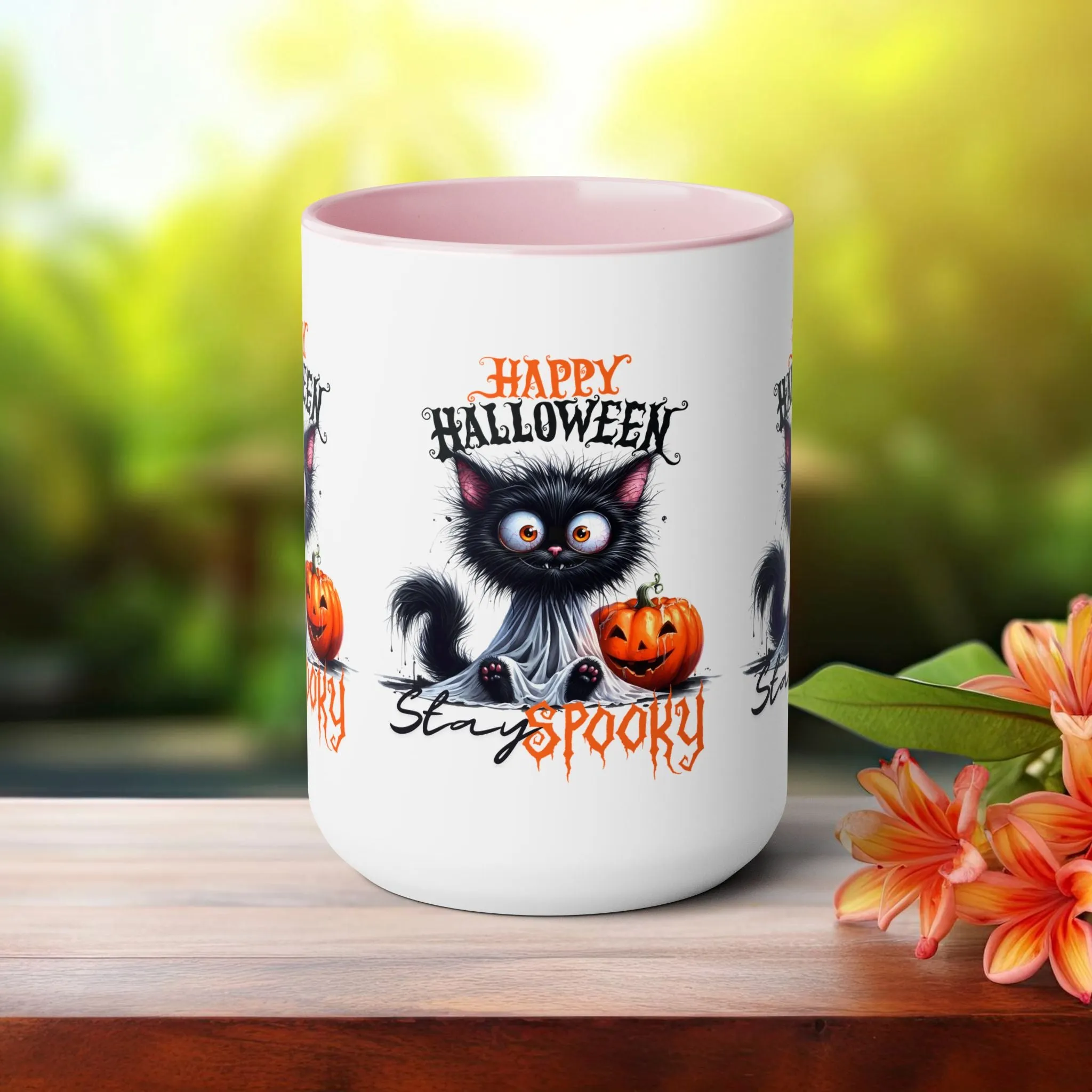 Stay Spooky Happy Halloween Coffee Mug,  Let's Go Halloween Coffee Mug, Trick or Treat Halloween Coffee Mug, Cute Ghost Coffee Mug, Spooky Season Halloween Coffee Mug.